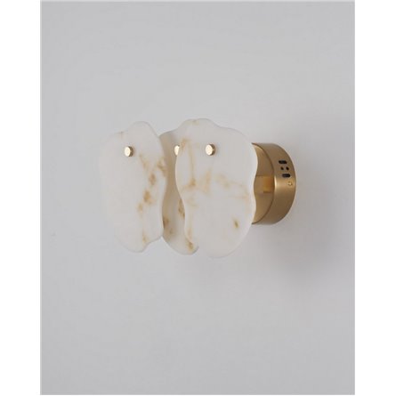 Бра|Moderli|в современном стиле V8092-WL Square со вставками из мрамора