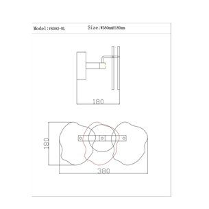 Бра|Moderli|в современном стиле V8092-WL Square со вставками из мрамора
