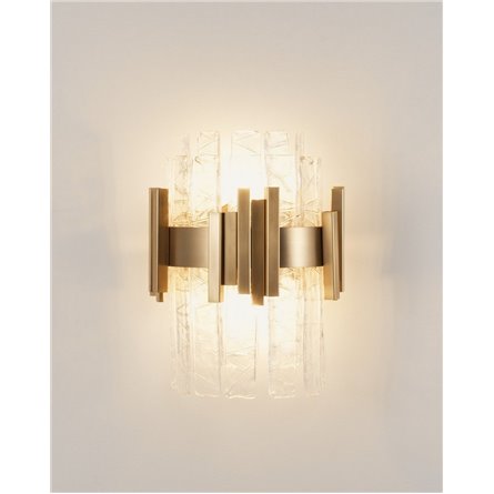 Бра|Moderli|в современном стиле V9011-2W Stasy латунь прозрачное стекло