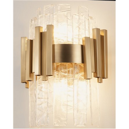 Бра|Moderli|в современном стиле V9011-2W Stasy латунь прозрачное стекло
