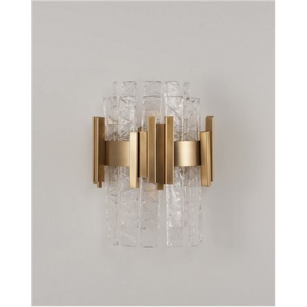 Бра|Moderli|в современном стиле V9011-2W Stasy латунь прозрачное стекло