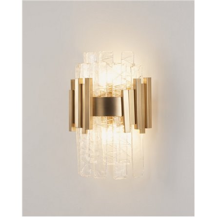 Бра|Moderli|в современном стиле V9011-2W Stasy латунь прозрачное стекло