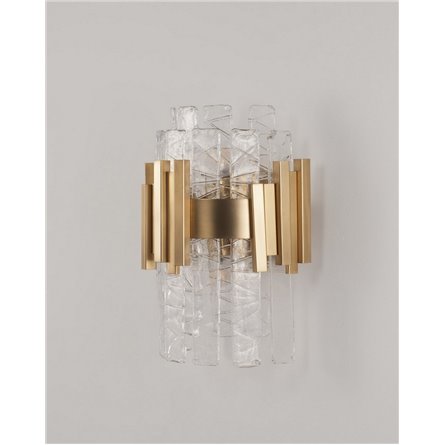 Бра|Moderli|в современном стиле V9011-2W Stasy латунь прозрачное стекло