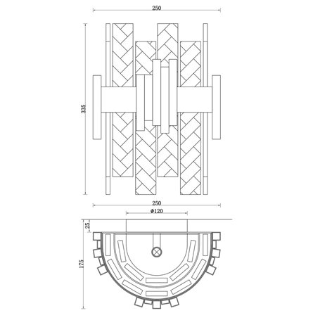 Бра|Moderli|в современном стиле V9011-2W Stasy латунь прозрачное стекло