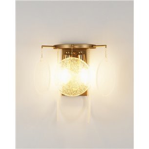 Бра|Moderli|в классическом стиле для спальни, коридора V9031-2W Classic латунь полупрозрачное стекло