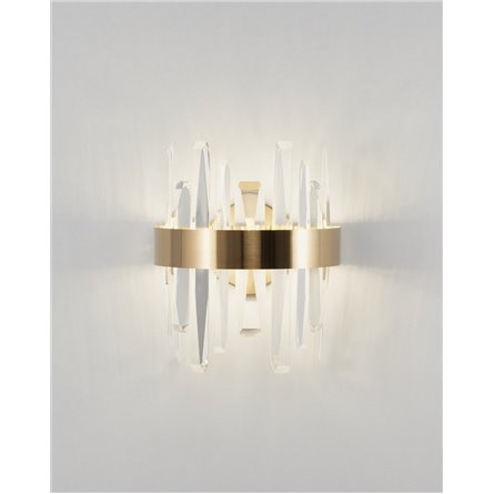 Бра|Moderli|в современном стиле V9081-WL Emanuel прозрачный хрусталь