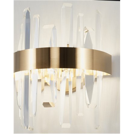 Бра|Moderli|в современном стиле V9081-WL Emanuel прозрачный хрусталь