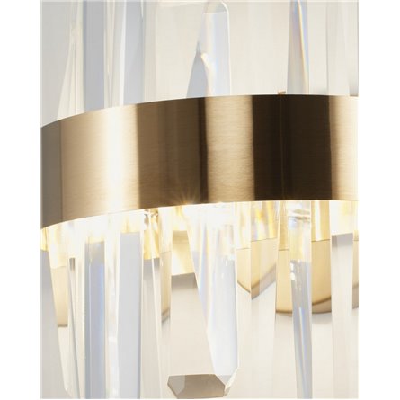 Бра|Moderli|в современном стиле V9081-WL Emanuel прозрачный хрусталь