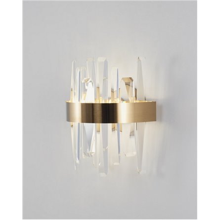 Бра|Moderli|в современном стиле V9081-WL Emanuel прозрачный хрусталь