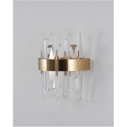 Бра|Moderli|в современном стиле V9081-WL Emanuel прозрачный хрусталь