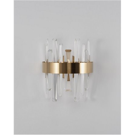 Бра|Moderli|в современном стиле V9081-WL Emanuel прозрачный хрусталь