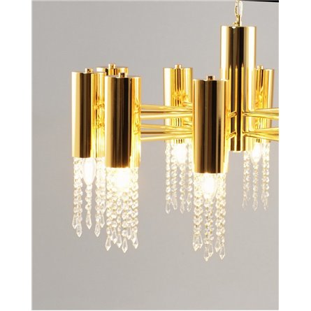 Люстра|Moderli|подвесная в современном стиле Moderli V10010-10P Klimand прозрачный хрусталь