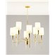 Люстра|Moderli|подвесная в стиле модерн Moderli V10030-8P Luiza с тканевыми плафонами кремового цвета Люстра|Moderli|подвесная в стиле модерн Moderli V10030-8P Luiza с тканевыми плафонами кремового цвета