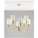 Люстра|Moderli|подвесная в стиле модерн Moderli V10030-8P Luiza с тканевыми плафонами кремового цвета Люстра|Moderli|подвесная в стиле модерн Moderli V10030-8P Luiza с тканевыми плафонами кремового цвета