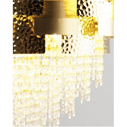 Люстра|Moderli|подвесная в современном стиле для зала, гостиной, холла Moderli V8010-10P Olly хрусталь