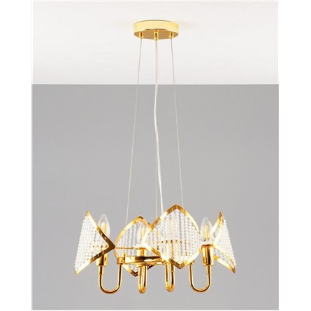 Люстра|Moderli|подвесная в современном стиле Moderli V8050-4P Shade хрусталь