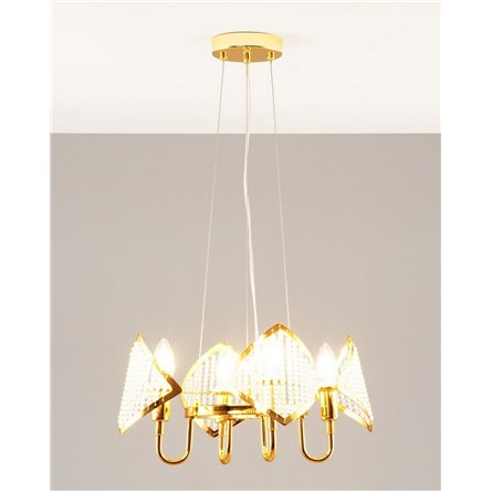 Люстра|Moderli|подвесная в современном стиле Moderli V8050-4P Shade хрусталь
