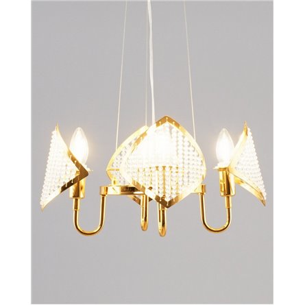 Люстра|Moderli|подвесная в современном стиле Moderli V8050-4P Shade хрусталь