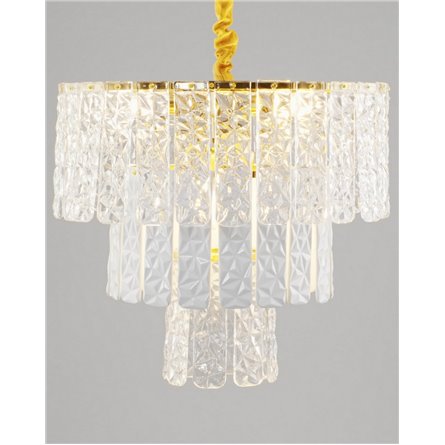 Люстра|Moderli|подвесная в стиле модерн Moderli V8080-6P Alberto латунь прозрачное стекло