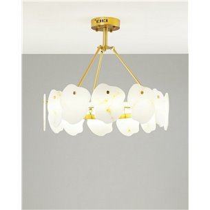 Люстра|Moderli|подвесная в современном стиле Moderli V8090-PL Square с мраморными вставками