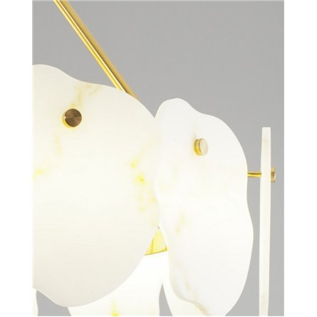 Люстра|Moderli|подвесная в современном стиле Moderli V8090-PL Square с мраморными вставками