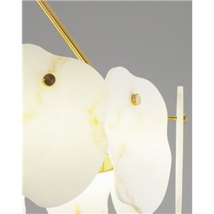 Люстра|Moderli|подвесная в современном стиле Moderli V8090-PL Square с мраморными вставками