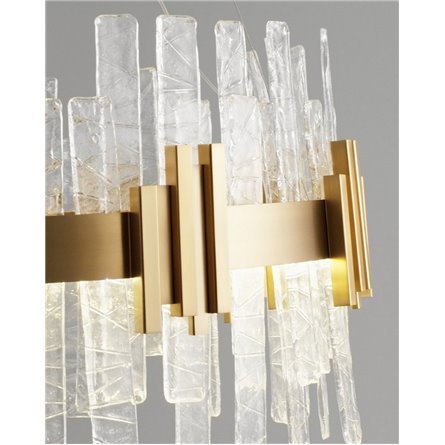 Люстра|Moderli|подвесная в современном стиле Moderli V9010-PL Stasy латунь прозрачное стекло