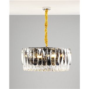 Люстра|Moderli|подвесная в стиле модерн Moderli V9040-8P Mery хрусталь хром