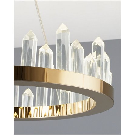 Люстра|Moderli|подвесная в стиле модерн Moderli V9050-PL Ingrid золото хрусталь