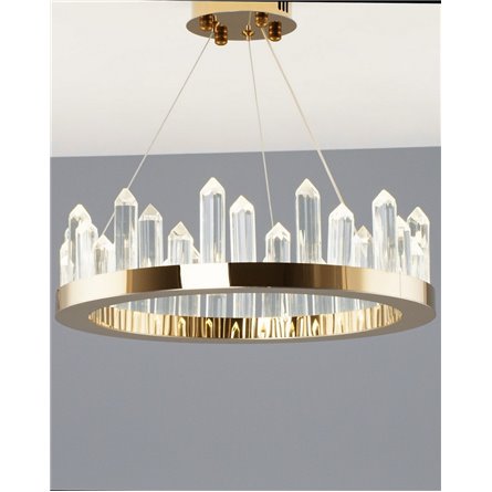 Люстра|Moderli|подвесная в стиле модерн Moderli V9050-PL Ingrid золото хрусталь