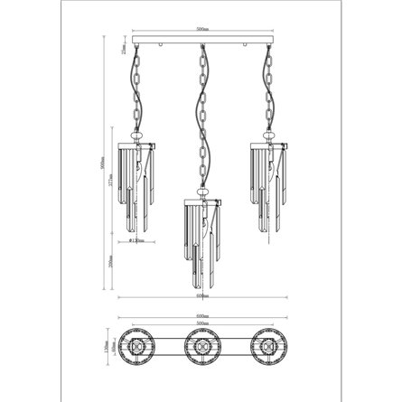 Светильник|Moderli|в современном стиле Moderli V10040-3P Stiland прозрачный хрусталь подвесной