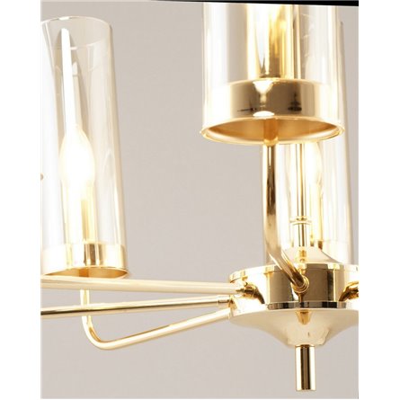 Люстра|Moderli|на штанге потолочная в стиле модерн Moderli V10021-8P Metric с полупрозрачными плафонами