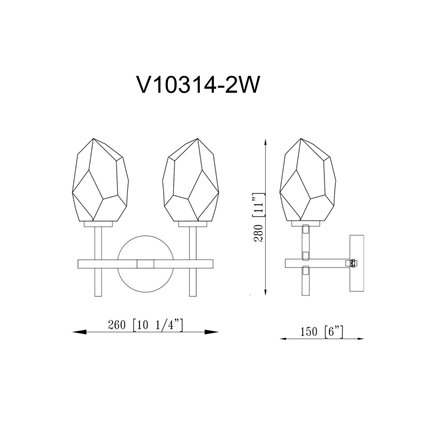 Бра|Moderli|Moderli V10314-2W Catris в современном стиле