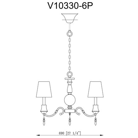 Люстра|Moderli|Moderli V10330-6P Bingo подвесная в современном стиле