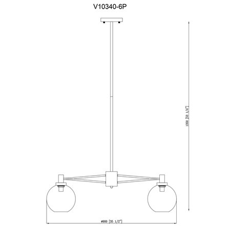 Люстра|Moderli|Moderli V10340-6P Bizet подвесная в современном стиле