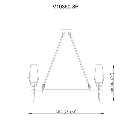 Люстра|Moderli|Moderli V10360-8P Stella подвесная в современном стиле