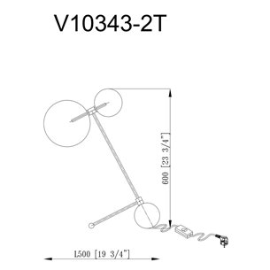 Лампа настольная|Moderli|Moderli V10343-2T Bizet в современном стиле