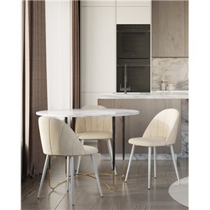 Стол|Stool Group|обеденный Даймакс 110*110 белый мрамор