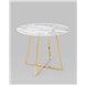 Стол|Stool Group|обеденный Дакота 100*100 белый мрамор ножки золото Стол|Stool Group|обеденный Дакота 100*100 белый мрамор ножки золото