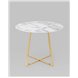 Стол|Stool Group|обеденный Дакота 100*100 белый мрамор ножки золото Стол|Stool Group|обеденный Дакота 100*100 белый мрамор ножки золото