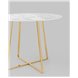 Стол|Stool Group|обеденный Дакота 100*100 белый мрамор ножки золото Стол|Stool Group|обеденный Дакота 100*100 белый мрамор ножки золото