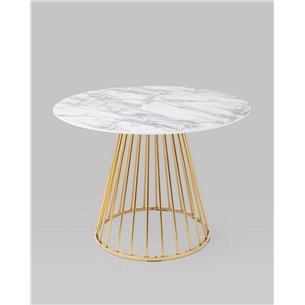 Стол|Stool Group|обеденный Ливерпуль 110*110 белый мрамор