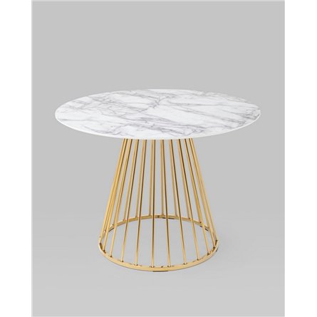 Стол|Stool Group|обеденный Ливерпуль 110*110 белый мрамор