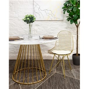 Стол|Stool Group|обеденный Ливерпуль 110*110 белый мрамор