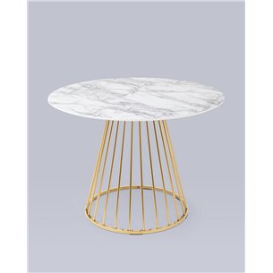 Стол|Stool Group|обеденный Ливерпуль 110*110 белый мрамор