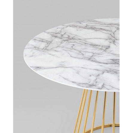 Стол|Stool Group|обеденный Ливерпуль 110*110 белый мрамор