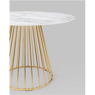 Стол|Stool Group|обеденный Ливерпуль 110*110 белый мрамор