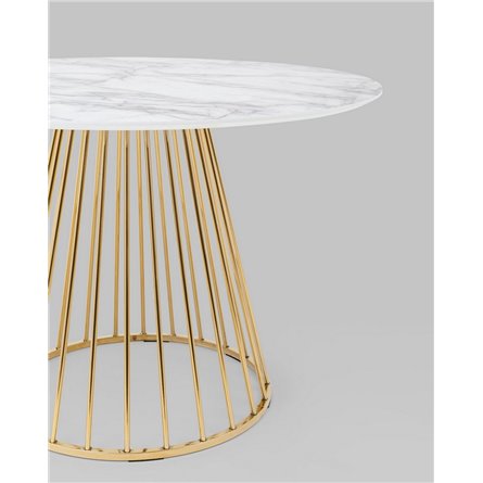 Стол|Stool Group|обеденный Ливерпуль 110*110 белый мрамор