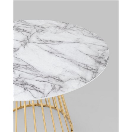 Стол|Stool Group|обеденный Ливерпуль 110*110 белый мрамор