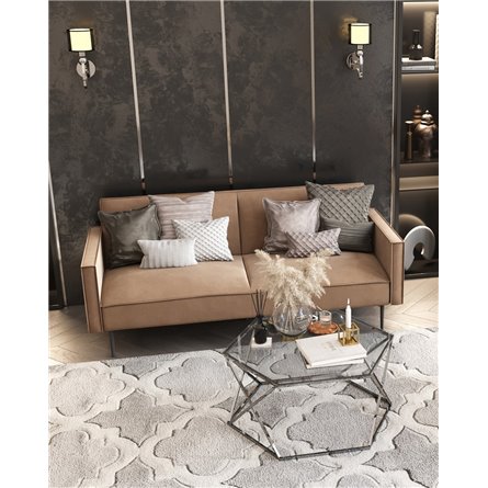 Диван|Stool Group|Кассель велюр бежевый